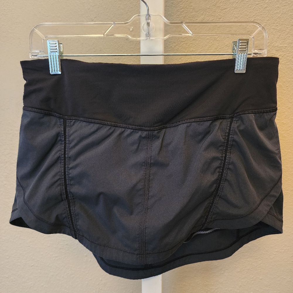 Lululem Womens Charcol Grey/Black Skort